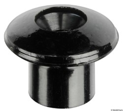 Nylon tarpaulin lacing button w/ball black 